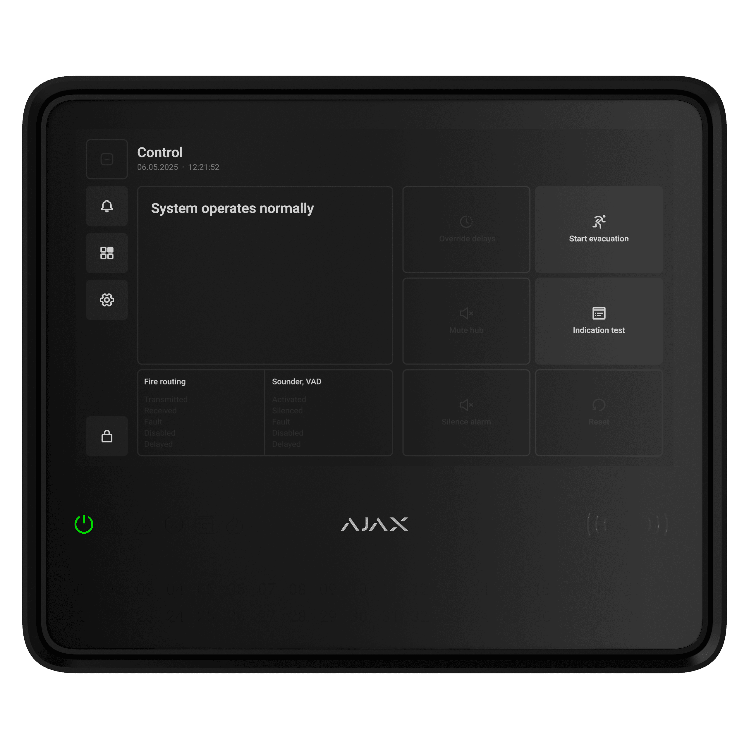 Ajax EN54 Fire Hub (8EU) ASP black